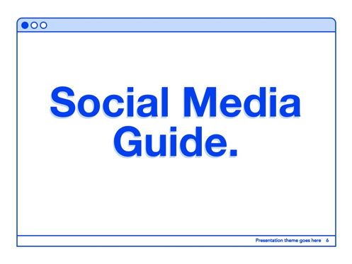 Social Media Guide Google Slides, 幻灯片 7, 05854, 演示模板 — PoweredTemplate.com
