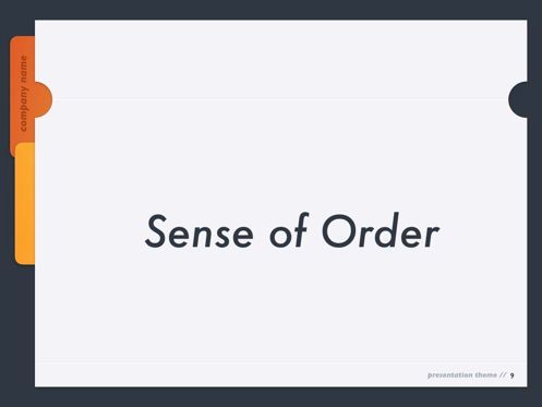 Sense of Order Keynote Template, Slide 10, 05858, Presentation Templates — PoweredTemplate.com