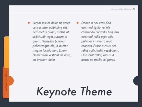 Sense of Order Keynote Template, Diapositive 13, 05858, Modèles de présentations — PoweredTemplate.com