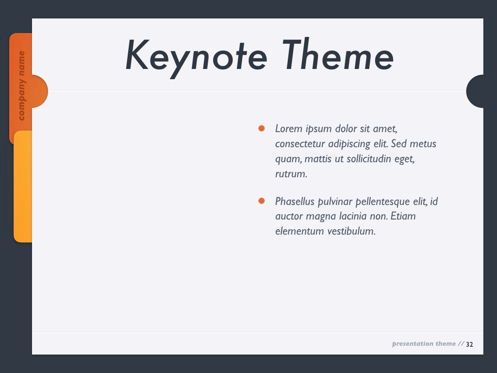 Sense of Order Keynote Template, Slide 33, 05858, Presentation Templates — PoweredTemplate.com
