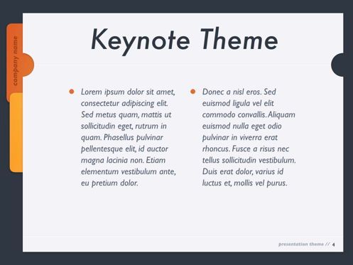 Sense of Order Keynote Template, Diapositive 5, 05858, Modèles de présentations — PoweredTemplate.com