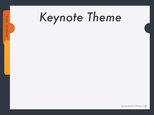 Sense of Order Keynote Template, Slide 9, 05858, Presentation Templates — PoweredTemplate.com