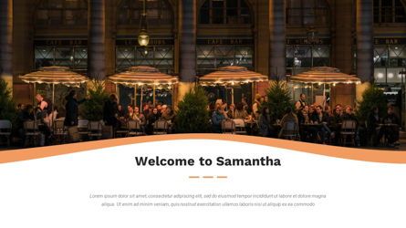 Samantha - Food Restaurant Powerpoint Template, 슬라이드 2, 05875, 프레젠테이션 템플릿 — PoweredTemplate.com