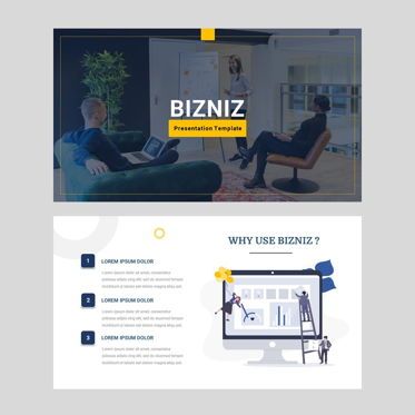 Bizniz - PowerPoint Template, Slide 2, 05883, Presentation Templates — PoweredTemplate.com