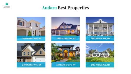 Andara - Real Estate Powerpoint Template, Slide 12, 05888, Text Boxes — PoweredTemplate.com