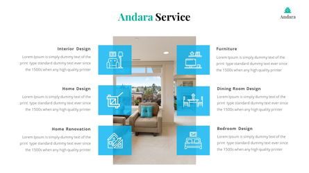 Andara - Real Estate Powerpoint Template, Diapositive 14, 05888, Boîtes de texte — PoweredTemplate.com