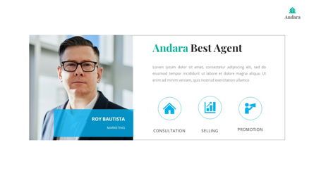 Andara - Real Estate Powerpoint Template, Slide 20, 05888, Text Boxes — PoweredTemplate.com