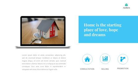 Andara - Real Estate Powerpoint Template, Slide 27, 05888, Text Boxes — PoweredTemplate.com