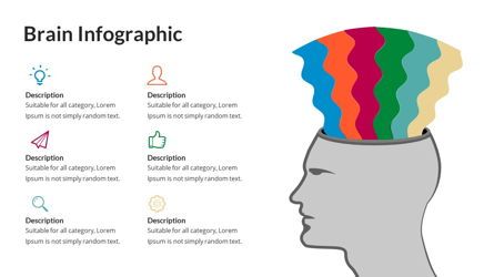 Brain Infographic for Powerpoint Template, Slide 23, 05895, Business Models — PoweredTemplate.com