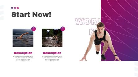 Stamin - Gym Fitness Powerpoint Template, Dia 20, 05896, Graph Charts — PoweredTemplate.com