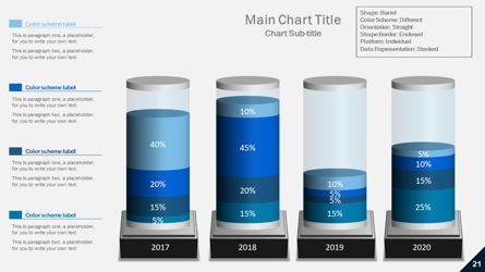 Data-driven column charts - Barrel style, Slide 2, 05901, Data Driven Diagrams and Charts — PoweredTemplate.com