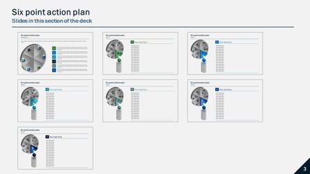 Six and Eight Point Action Plans, Diapositive 5, 05902, Modèles de présentations — PoweredTemplate.com