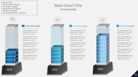 Data Driven Column Charts Tube Style, Slide 2, 05903, Data Driven Diagrams and Charts — PoweredTemplate.com