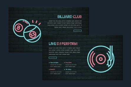 Cromagnon - Creative Neon Keynote Template, 幻灯片 5, 05909, 演示模板 — PoweredTemplate.com