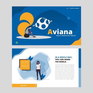 Aviana - PowerPoint Template, Diapositive 2, 05932, Modèles de présentations — PoweredTemplate.com