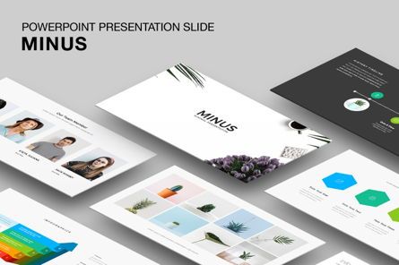 Minus - Powerpoint Template, Templat PowerPoint, 05943, Templat Presentasi — PoweredTemplate.com