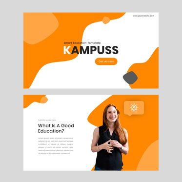 Kampuss - Google Slides Template, 슬라이드 2, 05952, 프레젠테이션 템플릿 — PoweredTemplate.com