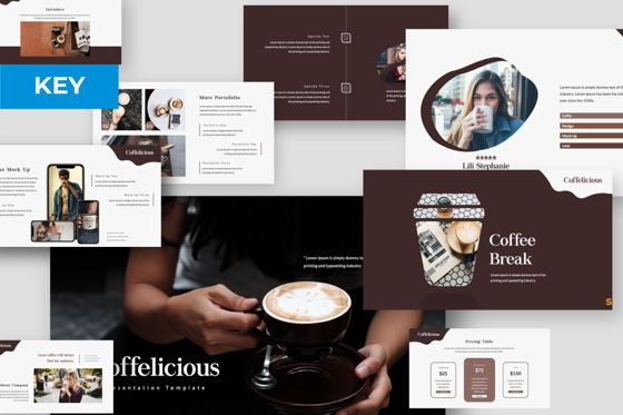 Coffelicious Keynote, Template Keynote, 05977, Templat Presentasi — PoweredTemplate.com