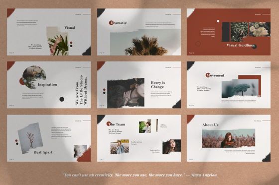 Dramatic Brand Powerpoint, Diapositiva 3, 05995, Plantillas de presentación — PoweredTemplate.com
