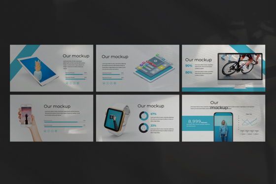 Aqua Business Powerpoint, Dia 5, 06008, Presentatie Templates — PoweredTemplate.com