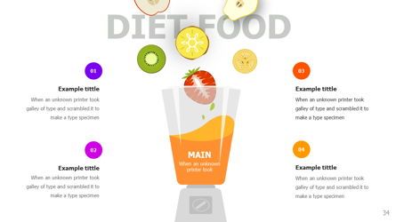 Food and Nutrition Presentation Infographics, Diapositiva 34, 06037, Infografías — PoweredTemplate.com