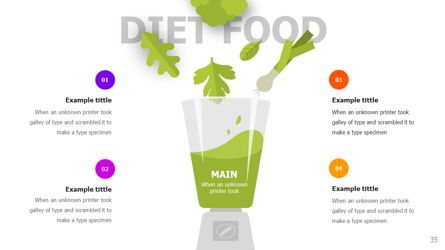 Food and Nutrition Presentation Infographics, Dia 35, 06037, Infographics — PoweredTemplate.com