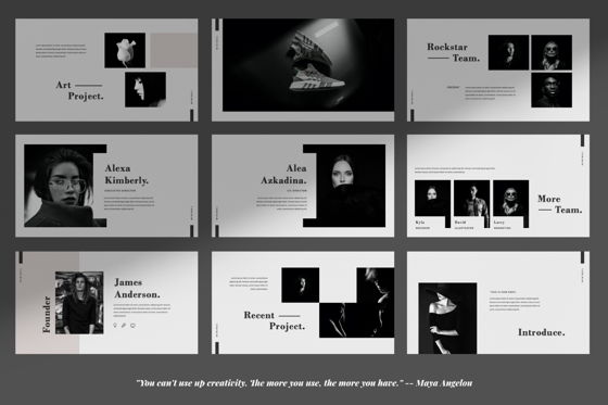 Days Creative Powerpoint, Diapositive 3, 06040, Modèles de présentations — PoweredTemplate.com