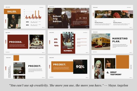 Analogue Brand Keynote, Diapositive 3, 06050, Modèles de présentations — PoweredTemplate.com