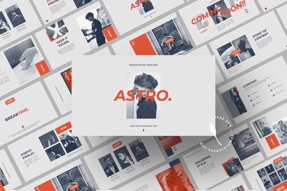 Astro Creative Brand Keynote, Slide 2, 06054, Presentation Templates — PoweredTemplate.com