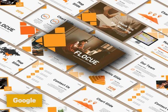 Flocue Creative Google Slide, Google Slides Theme, 06060, Presentation Templates — PoweredTemplate.com