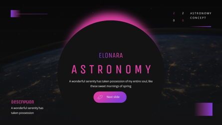 Elonara - Astronomy Powerpoint Template, Slide 5, 06080, Data Driven Diagrams and Charts — PoweredTemplate.com