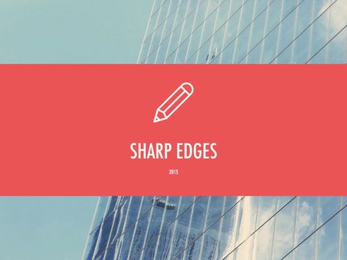 Sharp Edges PowerPoint Template, Diapositiva 2, 06084, Plantillas de presentación — PoweredTemplate.com
