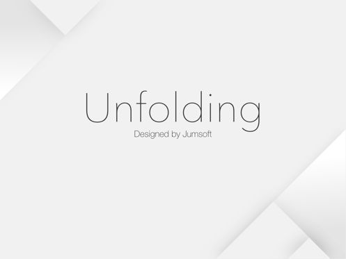 Unfolding Keynote Template, スライド 3, 06086, プレゼンテーションテンプレート — PoweredTemplate.com