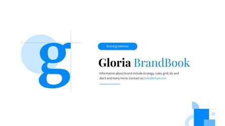 Gloria - Brandbook Powerpoint Template, Diapositiva 2, 06087, Plantillas de presentación — PoweredTemplate.com