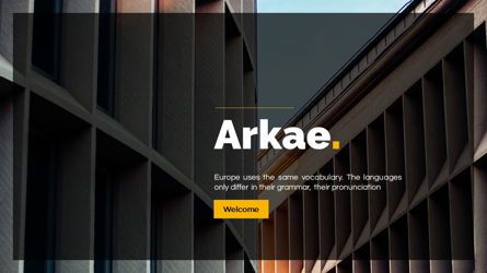 Arkae - Architecture Powerpoint Template, 슬라이드 2, 06093, 데이터 주도형 도표 및 차트 — PoweredTemplate.com