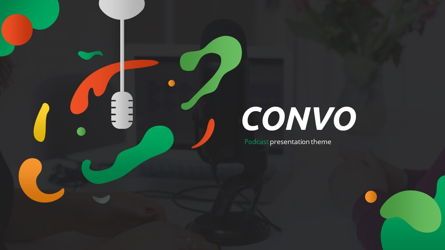 Convo - Podcast Powerpoint Template, Slide 2, 06094, Diagrammi e Grafici con Dati — PoweredTemplate.com