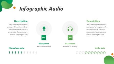 Convo - Podcast Powerpoint Template, Slide 25, 06094, Data Driven Diagrams and Charts — PoweredTemplate.com