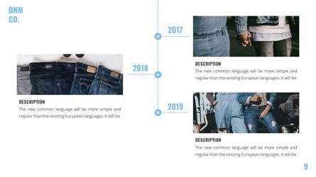 Denim - Fashion Powerpoint Template, Slide 10, 06095, Data Driven Diagrams and Charts — PoweredTemplate.com