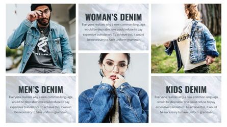 Denim - Fashion Powerpoint Template, Slide 21, 06095, Data Driven Diagrams and Charts — PoweredTemplate.com