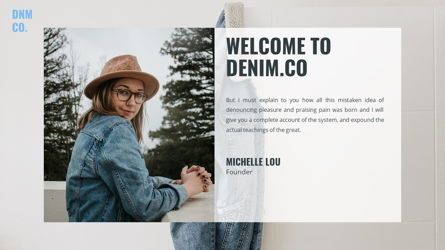 Denim - Fashion Powerpoint Template, 幻灯片 3, 06095, 数据驱动图和图表 — PoweredTemplate.com
