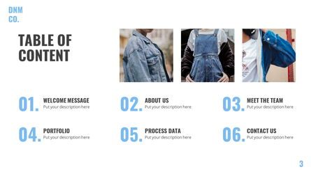 Denim - Fashion Powerpoint Template, Slide 4, 06095, Bagan dan Diagram berdasarkan Data — PoweredTemplate.com
