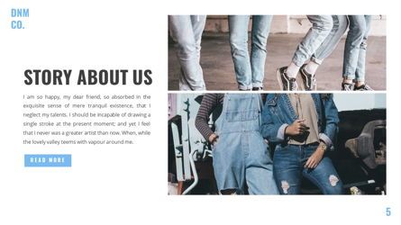 Denim - Fashion Powerpoint Template, Slide 6, 06095, Data Driven Diagrams and Charts — PoweredTemplate.com