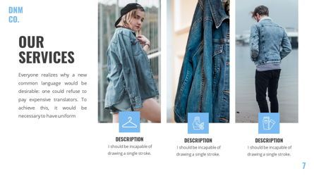 Denim - Fashion Powerpoint Template, Slide 8, 06095, Data Driven Diagrams and Charts — PoweredTemplate.com