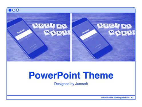 Social Media Guide PowerPoint Template, Deslizar 14, 06100, Modelos de Apresentação — PoweredTemplate.com