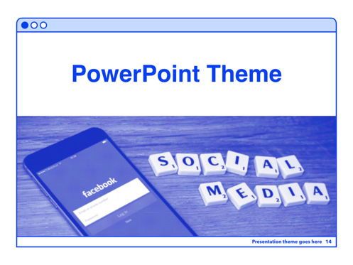 Social Media Guide PowerPoint Template, 幻灯片 15, 06100, 演示模板 — PoweredTemplate.com