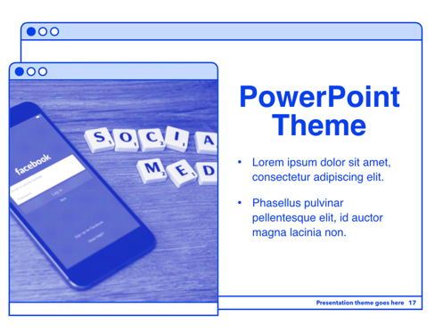 Social Media Guide PowerPoint Template, Deslizar 18, 06100, Modelos de Apresentação — PoweredTemplate.com