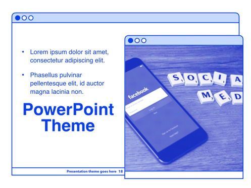 Social Media Guide PowerPoint Template, 幻灯片 19, 06100, 演示模板 — PoweredTemplate.com