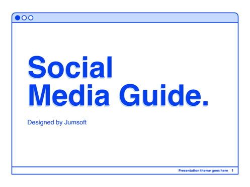 Social Media Guide PowerPoint Template, 幻灯片 2, 06100, 演示模板 — PoweredTemplate.com