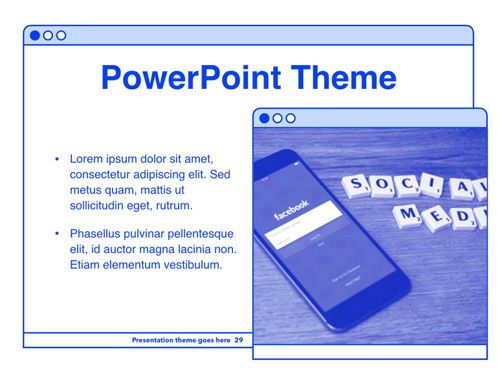 Social Media Guide PowerPoint Template, Slide 30, 06100, Presentation Templates — PoweredTemplate.com