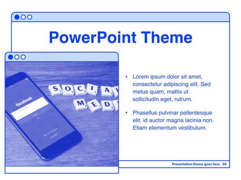Social Media Guide PowerPoint Template, 幻灯片 31, 06100, 演示模板 — PoweredTemplate.com